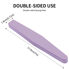 Nail Buffers Block Files Sponge Washable Double Sided