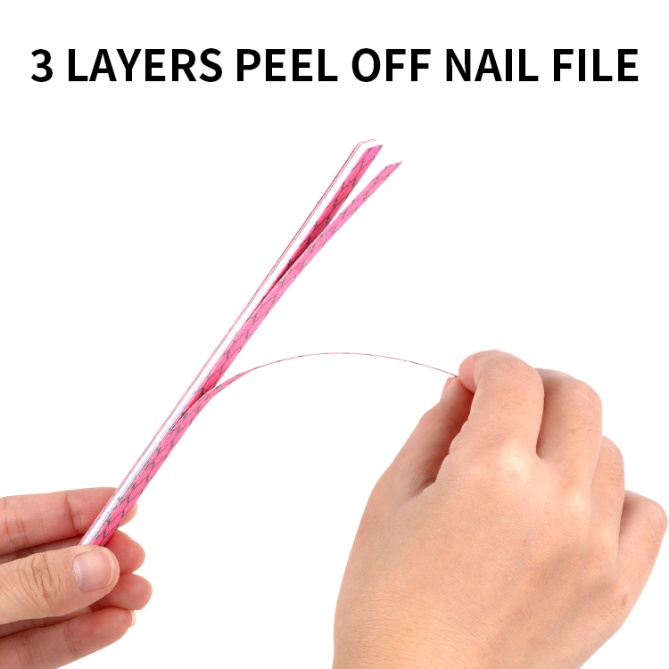 Professional Double Sided Nail File Replaceable Sandpaper Customized Nail File