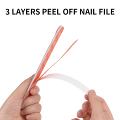 Professional 6 Sided Nail File Replaceable Sandpaper Customized Nail File