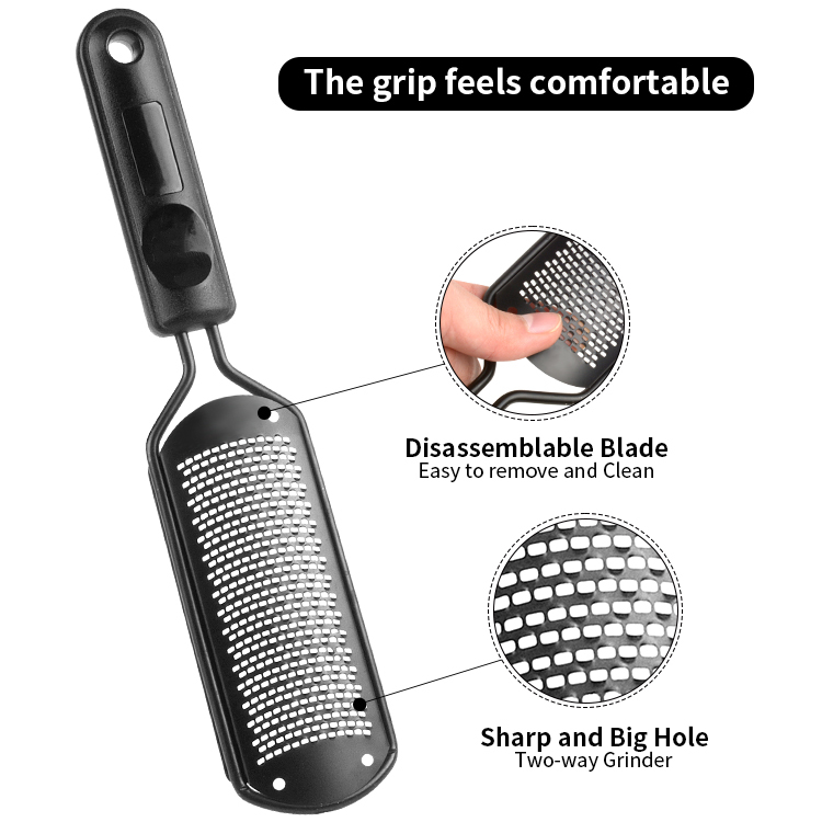 Stainless Steel Foot File Callus Remover Professional Foot Scrubber Pedicure Tool