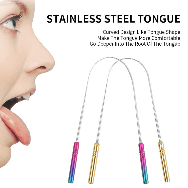 Professional Tongue Scraper for Oral Care Improve Bad Breath and Fresh Breath