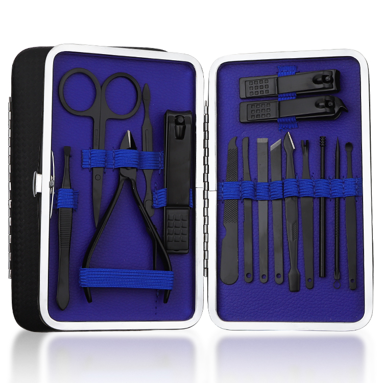 Manicure kit blue case