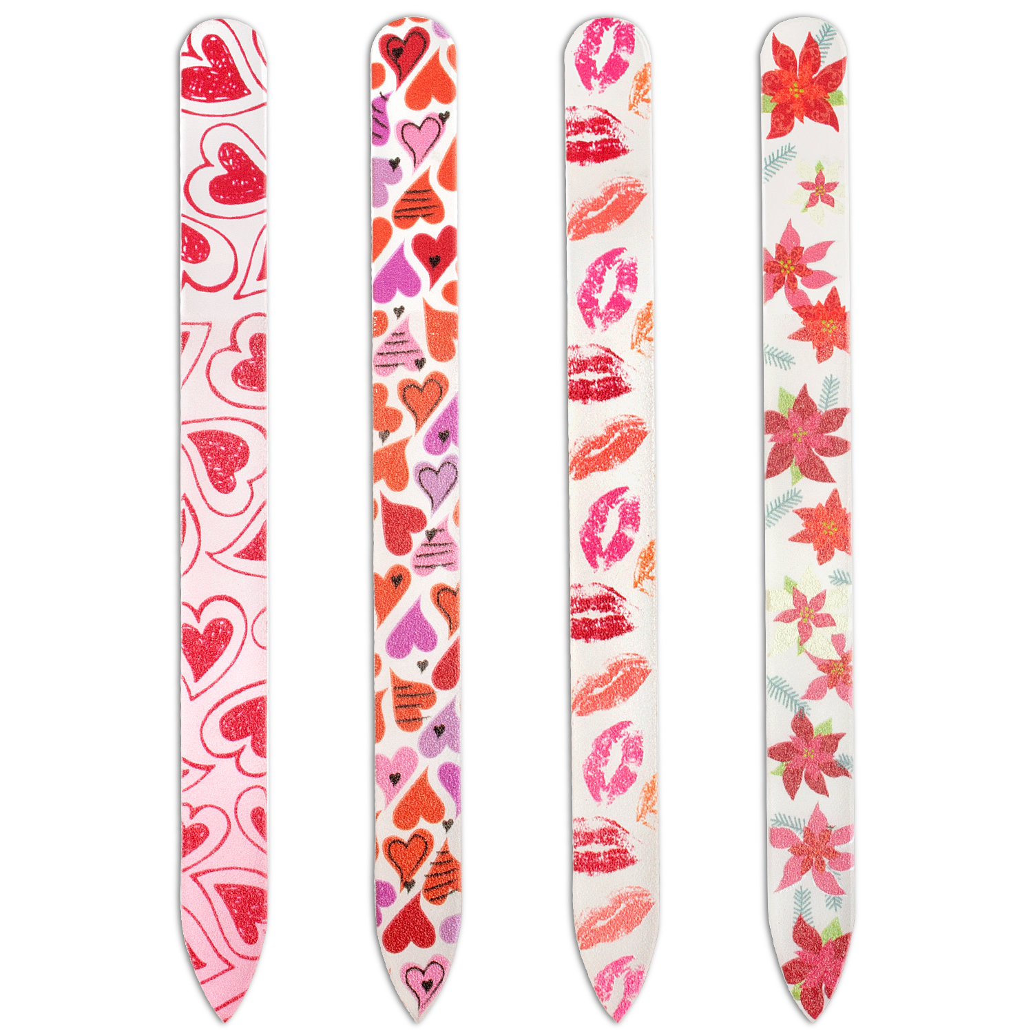 Glass Nail File With Floral Patterns