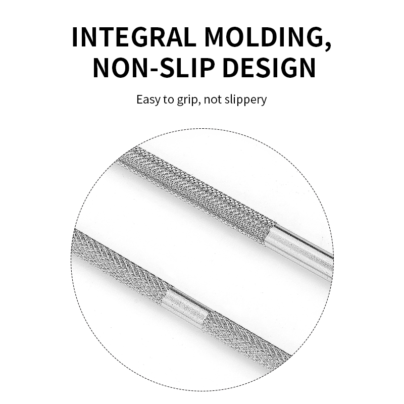 Metal Silver Cuticle Pusher and Cutter Remover
