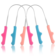 Premium 3pcs Metal Tongue Scraper Cleaner for Adults & Kids