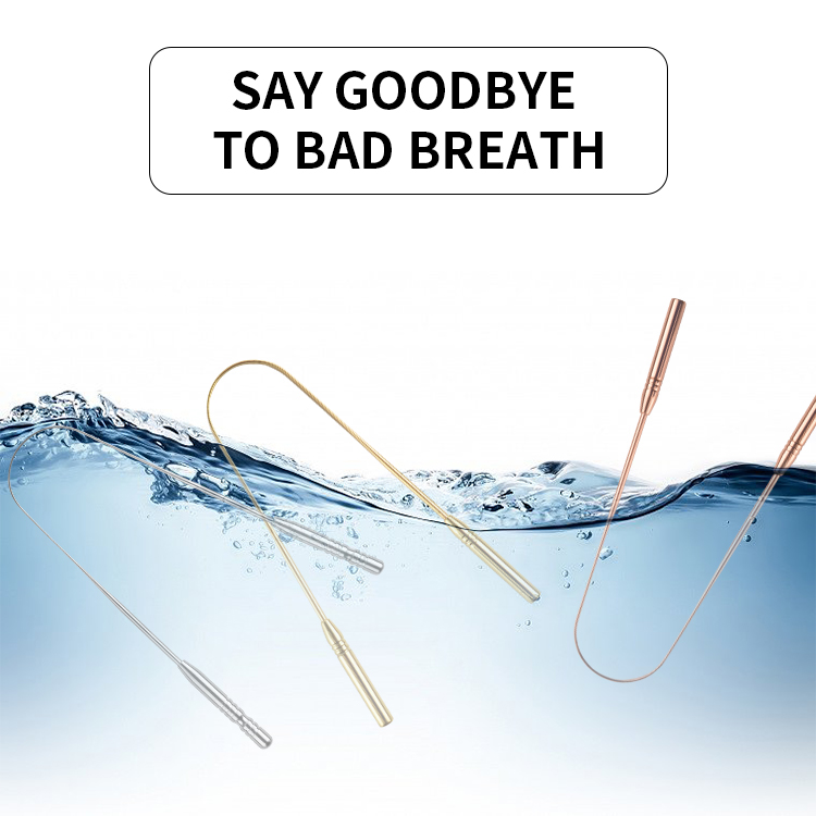 Tongue Scraper Stainless Steel Three-Pack Tongue Cleaner