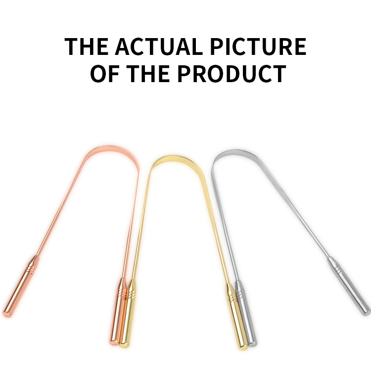 Tongue Scraper Stainless Steel Three-Pack Tongue Cleaner