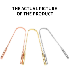 Tongue Scraper Stainless Steel Three-Pack Tongue Cleaner