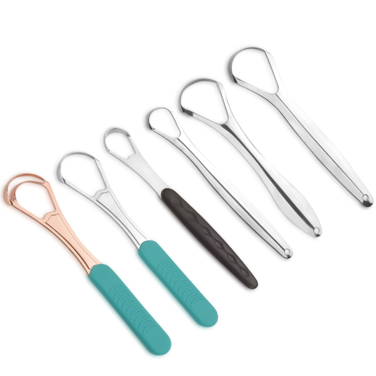 Tongue Cleaner Stainless Steel Tongue Scraper Against Bad Breath