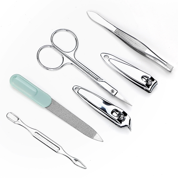 Professional Manicure Kit 6 in 1 Stainless Steel Nail Tool Set