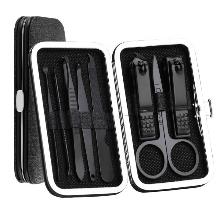 Ultimate Grooming Manicure Pedicure Tool Set of 15 Pcs (Pink, Black, Grey)