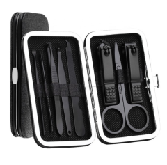 Ultimate Grooming Manicure Pedicure Tool Set of 15 Pcs (Pink, Black, Grey)