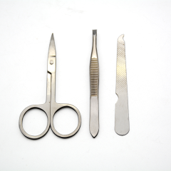 3 PCS Manicure Set With Red Leather Case