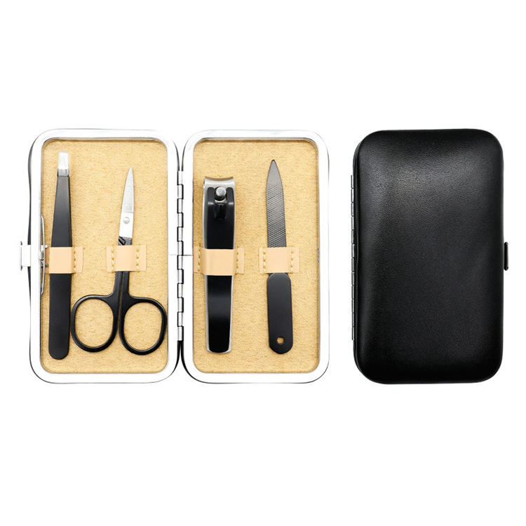 Professional 4 Piece Luxury Grooming Manicure Kit With Compact Case