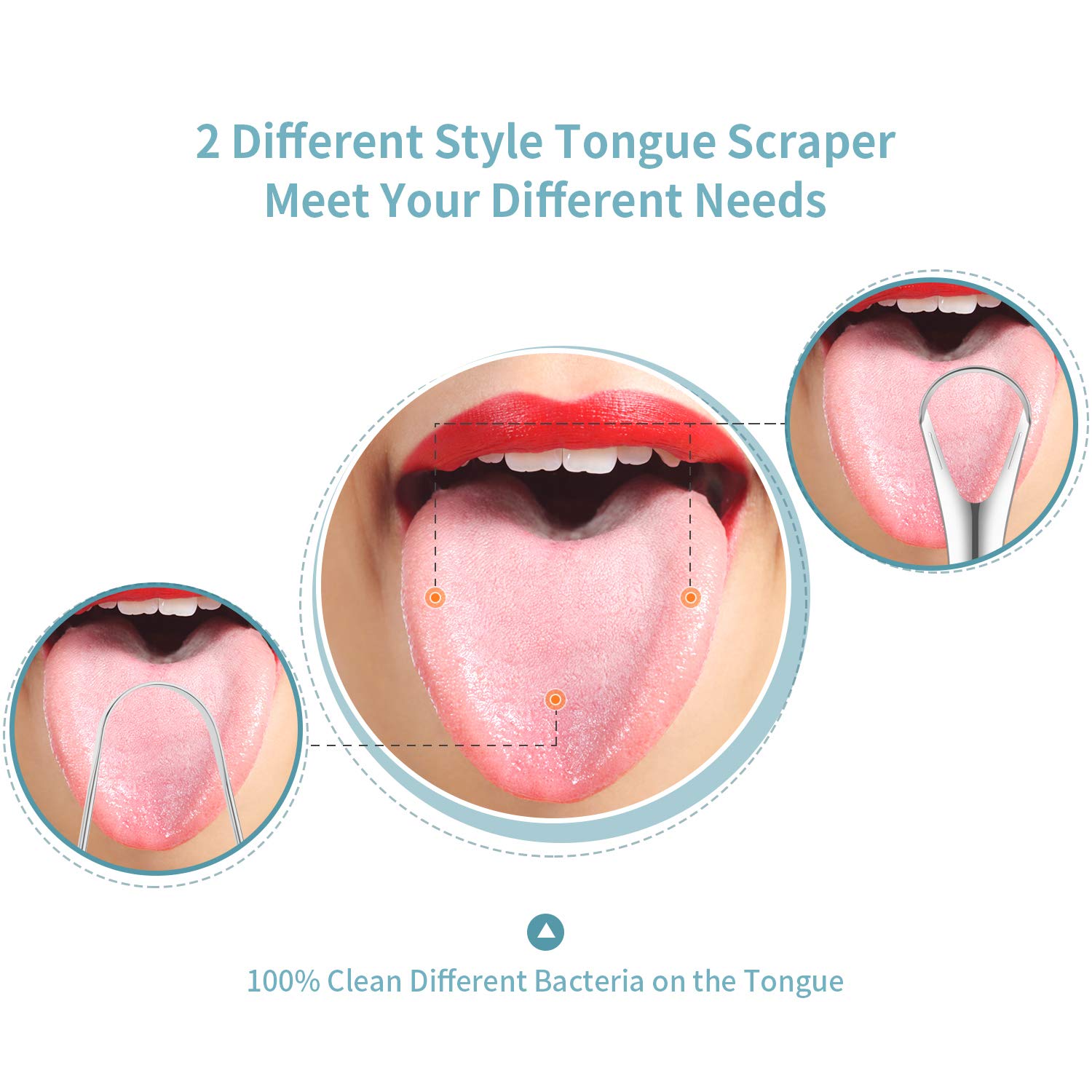 Stainless Steel Tongue Scrapers