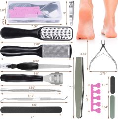 Professional Pedicure Set Manicure Tools Stainless Steel Washable Foot Care Kit