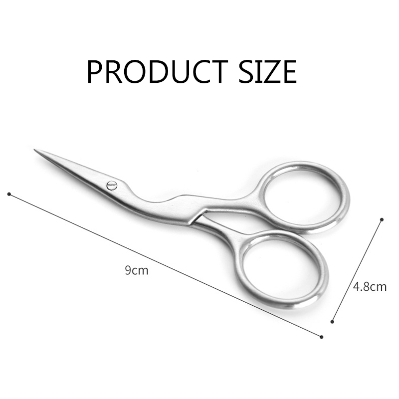 Stainless Steel Eyebrow Facial Nose Hair Trimming Scissor Set