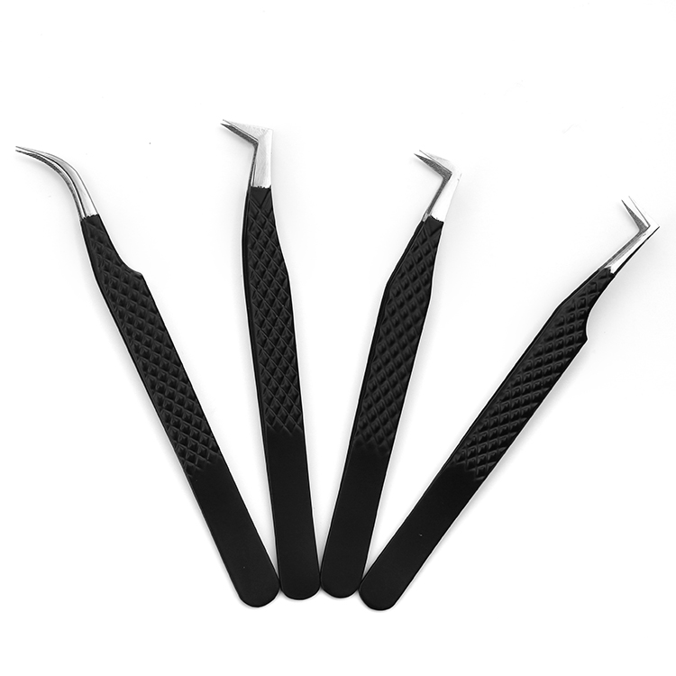 5 Pieces Eyelash Extension Tweezers Set