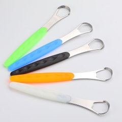 6 Pcs Metal Tongue Scraper Reduce Bad Breath with Travel Case