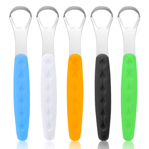 6 Pcs Metal Tongue Scraper Reduce Bad Breath with Travel Case