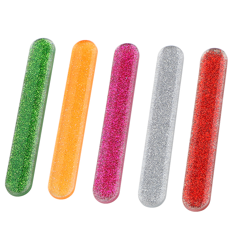 Glass Nail Shiner -5 Pieces Premium Nano Nail Buffers Glass Nail Files Glitter Shine Polisher for Natural Nails