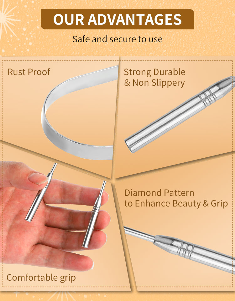 metal tongue scrapers