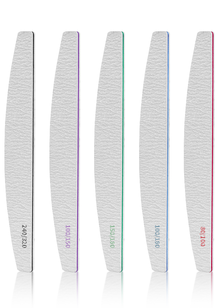 Moon Shape Zebra Emery Board