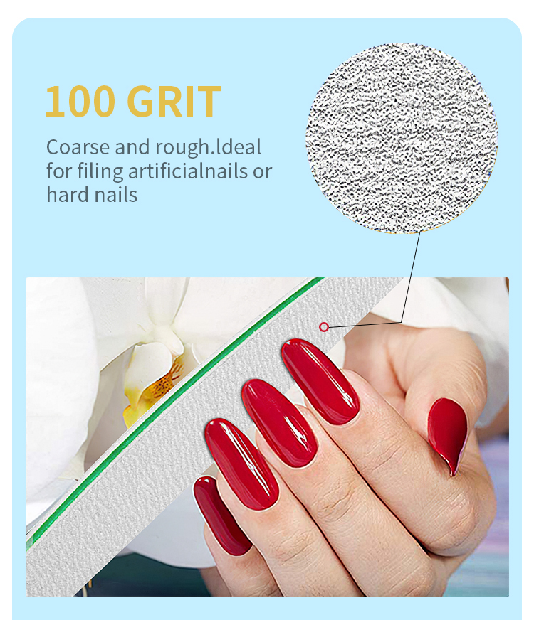 Achieve Perfectly Polished Nails &ndash; Moon Shape Zebra Emery Board Nail Files