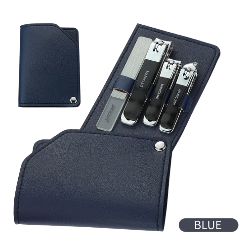 Manicure Set - 4PCS Nail Care Tools With Leather Travel Case