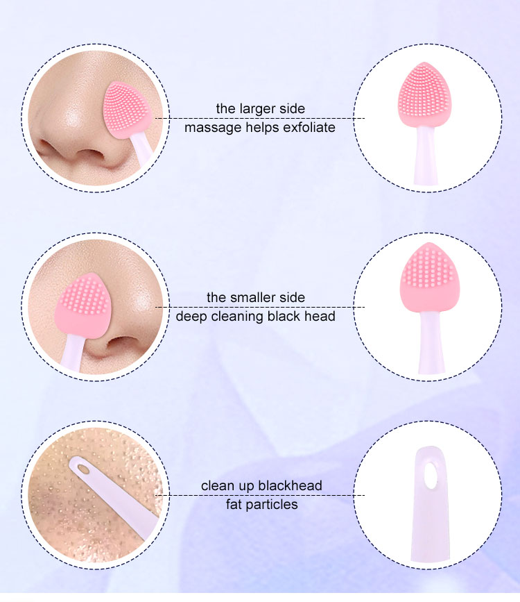 silicone face wash brush