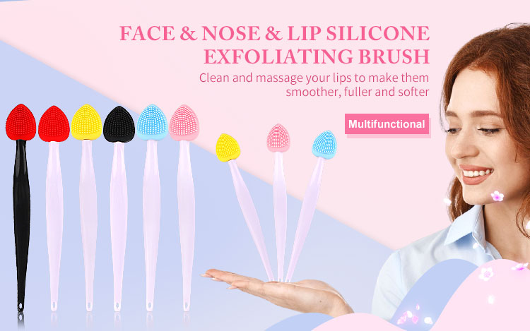 Double-Sided Silicone Facial Pore Cleansing Brush