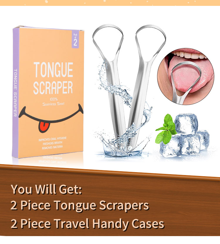 customized Logo tongue scraper 