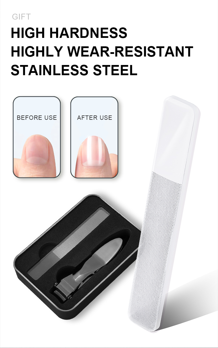 nail clipper with glass file