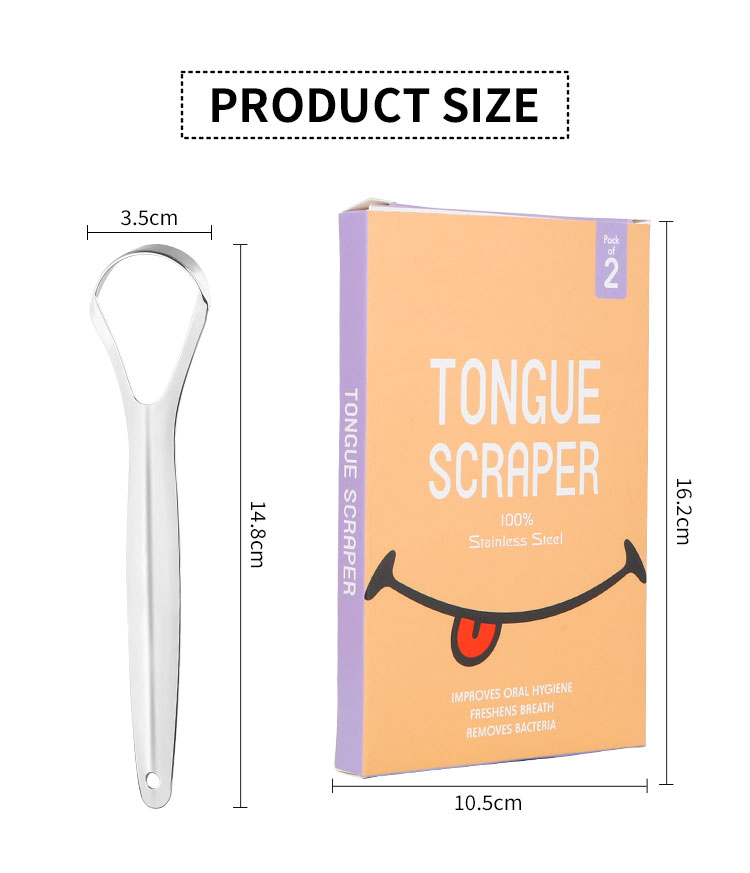 Customized Manufacturer stainless steel Tongue Cleaner