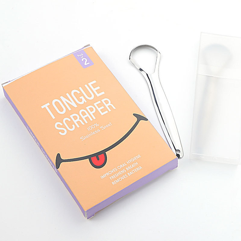 2 Pack Tongue Scraper Reduce Bad Breath and Fresh Breath