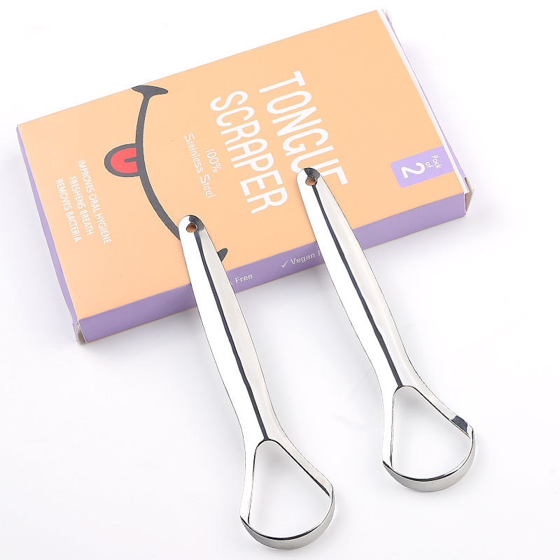 2 Pack Tongue Scraper Reduce Bad Breath and Fresh Breath