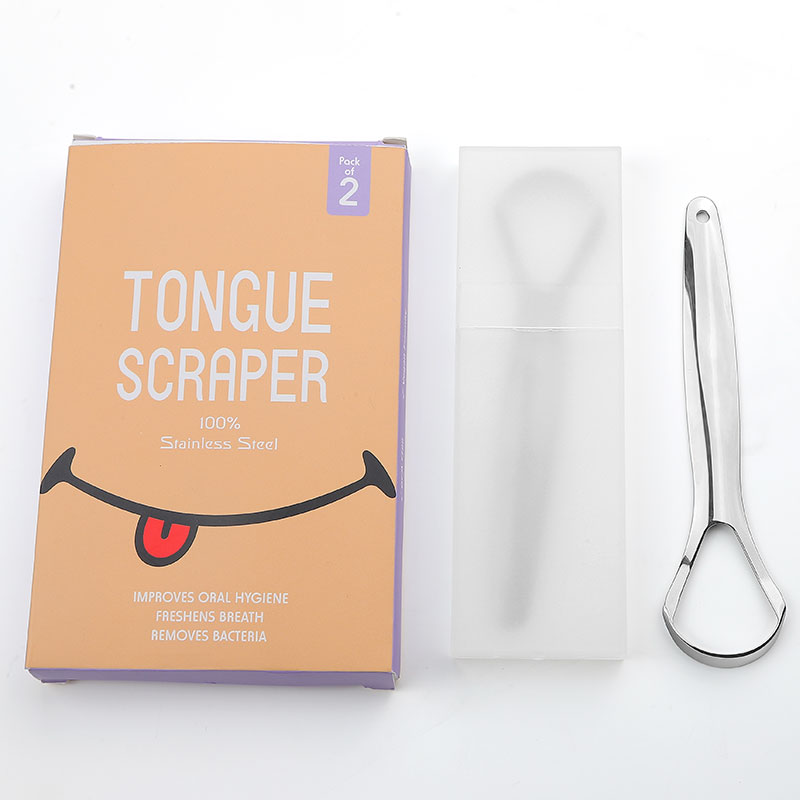 2 Pack Tongue Scraper Reduce Bad Breath and Fresh Breath