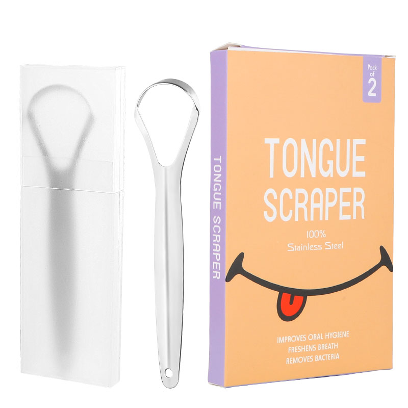 2 Pack Tongue Scraper Reduce Bad Breath and Fresh Breath