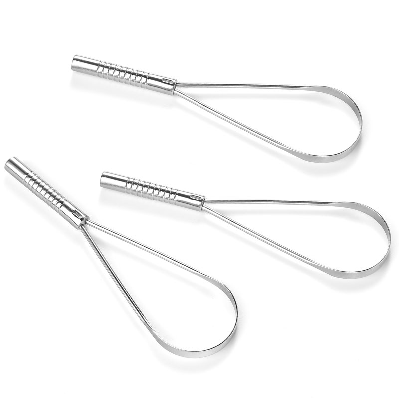 Hygienic Metal Tongue Scraper Cleaner Easy One Hand Use