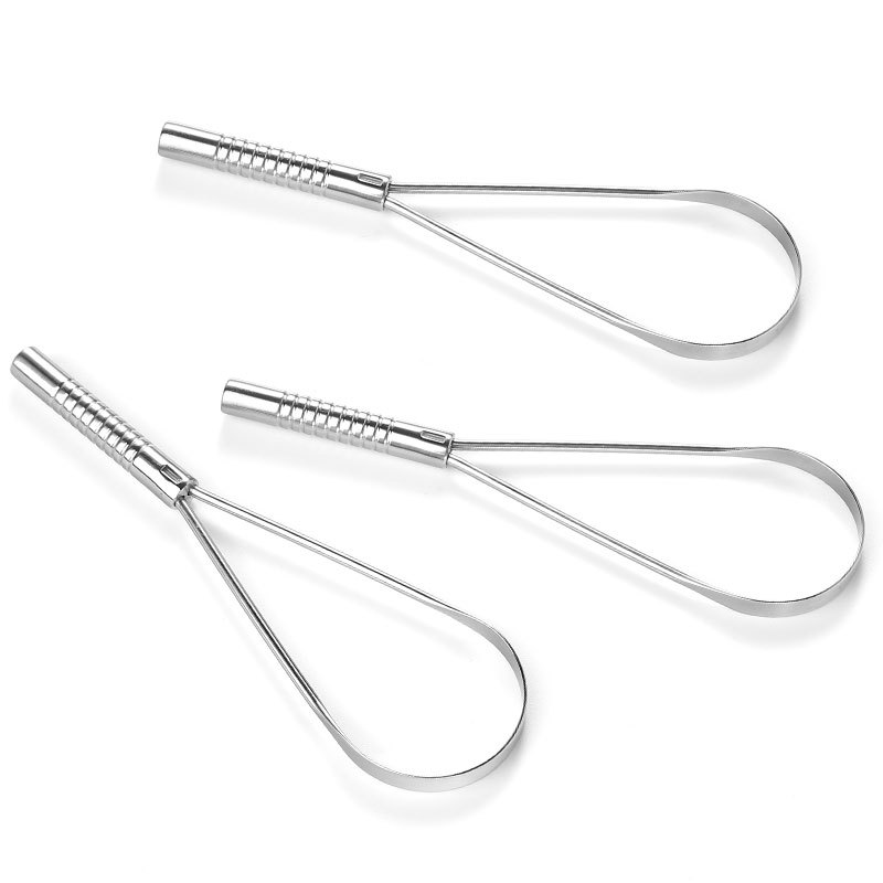 Hygienic Metal Tongue Scraper Cleaner Easy One Hand Use