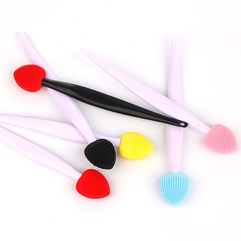 Double-Sided Silicone Exfoliating Facial Pore Cleansing Brush