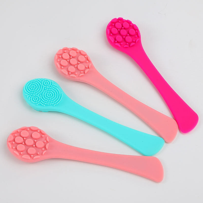 2 In 1 Double Sided Soft Flexible Silicone Face Mask Brush