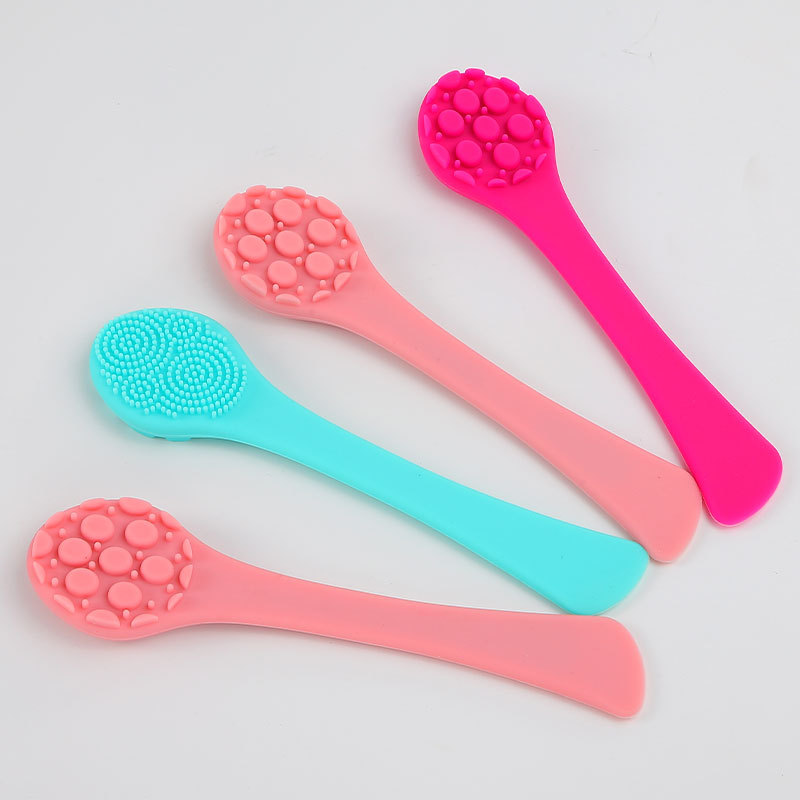 2 In 1 Double Sided Soft Flexible Silicone Face Mask Brush