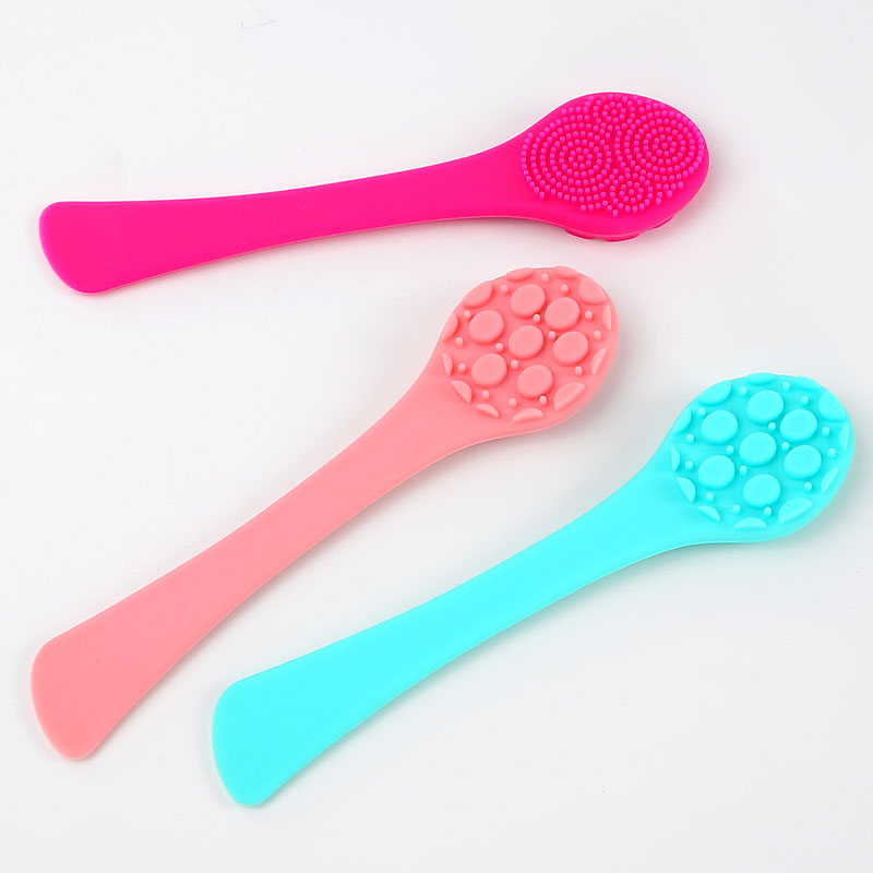 2 In 1 Double Sided Soft Flexible Silicone Face Mask Brush