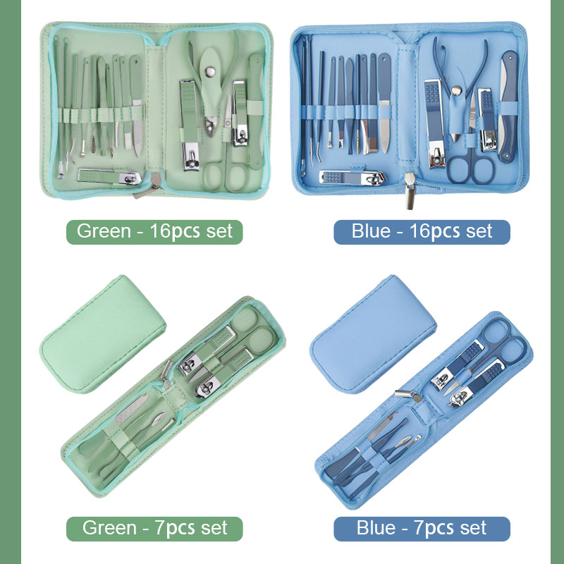 Professional 16 PCS + 7PCS Nail Clipper Home Use Manicure Kit