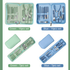 Professional 16 PCS + 7PCS Nail Clipper Home Use Manicure Kit