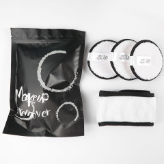 Eco-friendly Reusable Facial Makeup Cleansing Pad Set (With Headband)