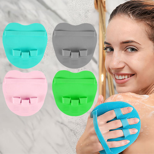 Exfoliating Shower Massage Brush Bathroom Soft Silicone Scraper