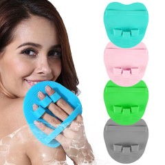 Exfoliating Shower Massage Brush Bathroom Soft Silicone Scraper