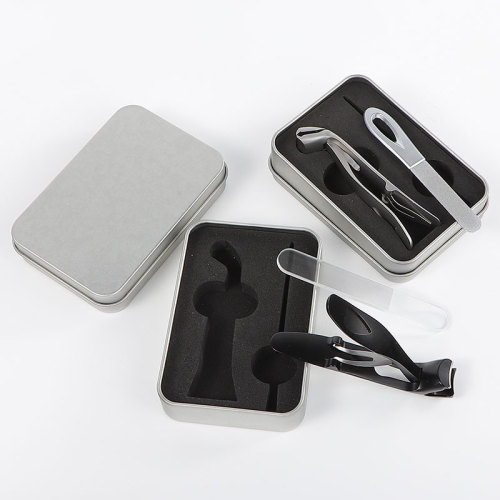 Professional Stainless Steel Manicure Cutter Nail Clipper Set (Glass/Metal File)